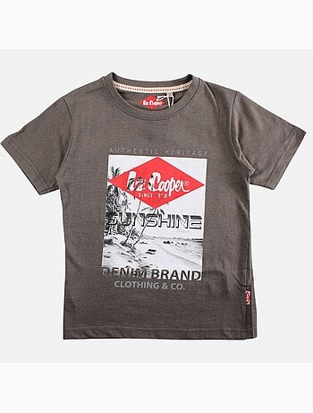 Lee Cooper - Camiseta niño de manga corta con estampado sunshine