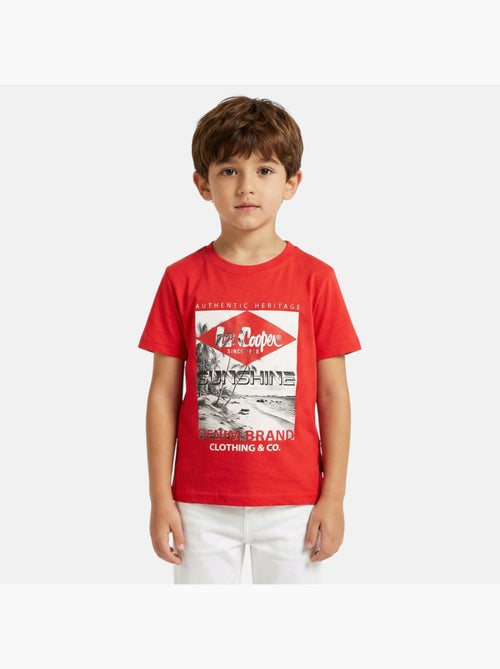 Lee Cooper - Camiseta niño de manga corta con estampado sunshine - Kiabi