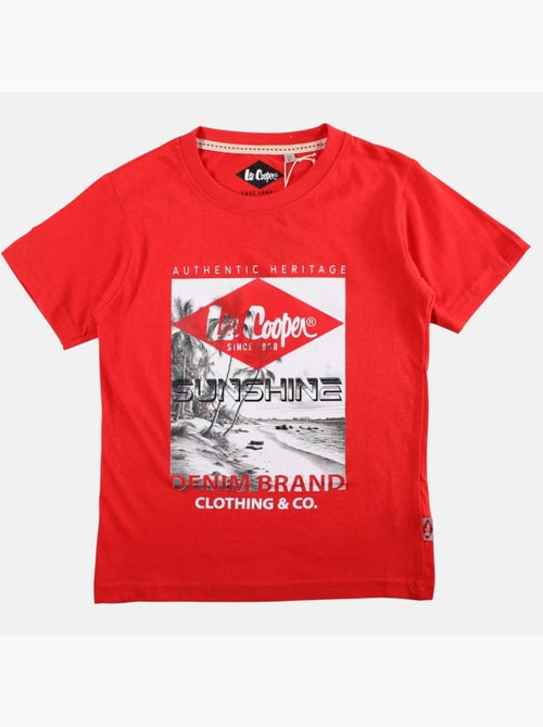Lee Cooper - Camiseta niño de manga corta con estampado sunshine - Kiabi
