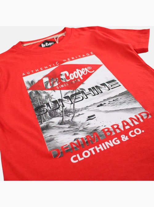 Lee Cooper - Camiseta niño de manga corta con estampado sunshine - Kiabi