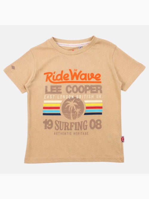 Lee Cooper - Camiseta niño de manga corta con estilo inspirado en el surf - Kiabi Lee Cooper - Camiseta niño de manga corta con estilo inspirado en el surf - Kiabi