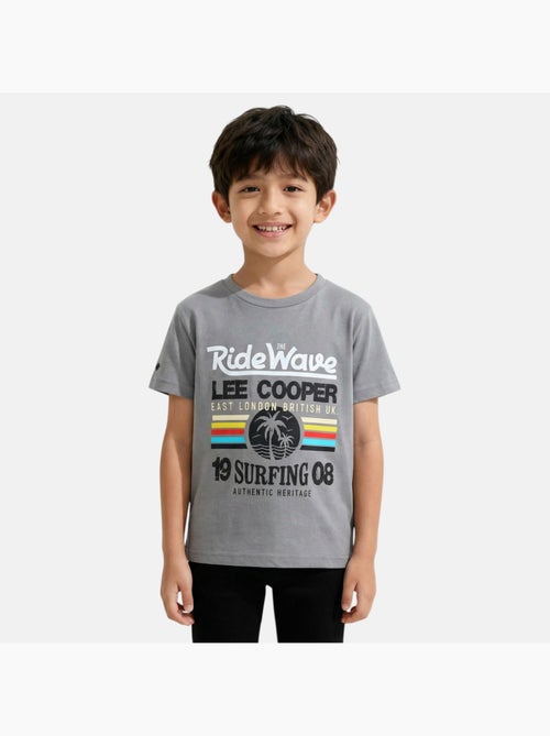 Lee Cooper - Camiseta niño de manga corta con estilo inspirado en el surf - Kiabi