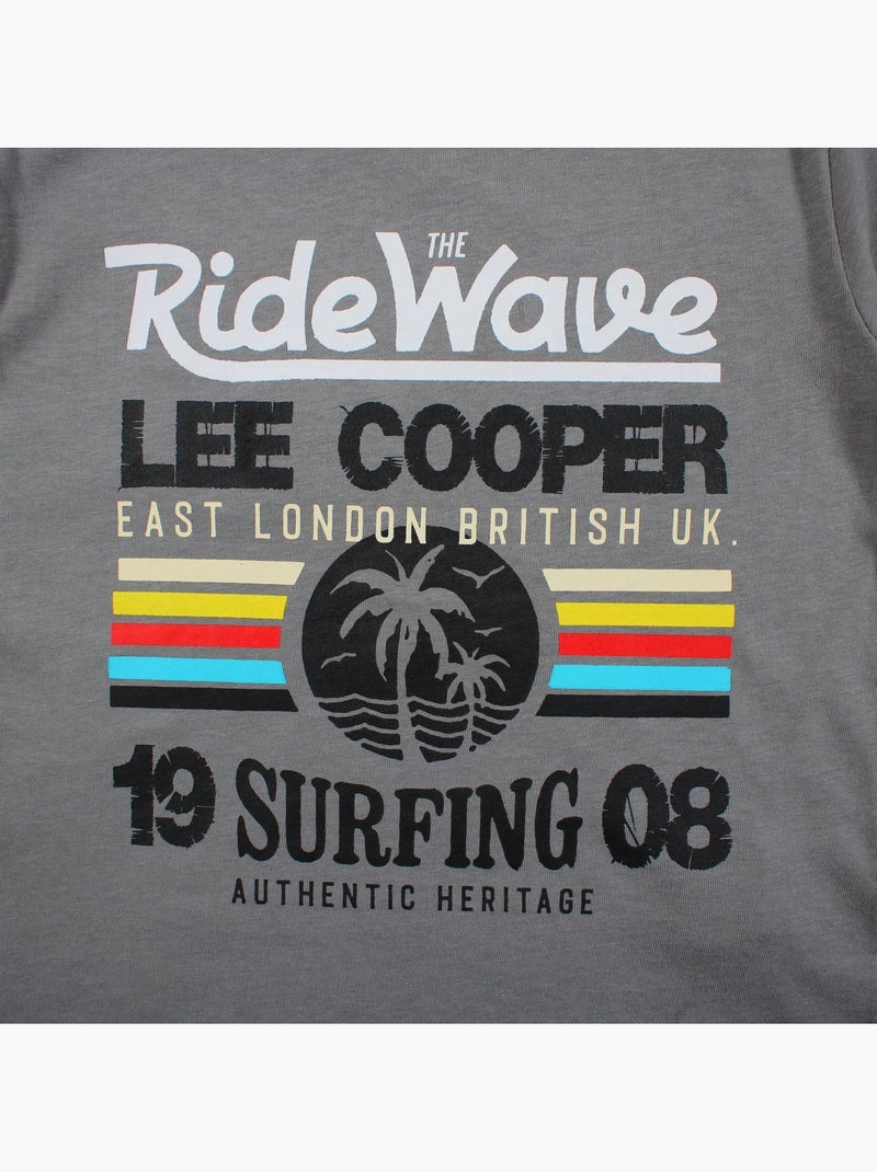 Lee Cooper - Camiseta niño de manga corta con estilo inspirado en el surf Gris - Kiabi