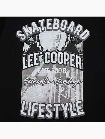 Lee Cooper - Camiseta niño de manga corta con estilo urbano inspirado en el mundo del skateboard