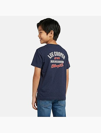 Lee Cooper - Camiseta niño de manga corta con logo en el pecho
