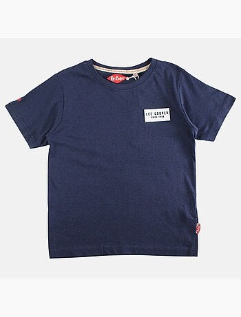 Lee Cooper - Camiseta niño de manga corta con logo en el pecho