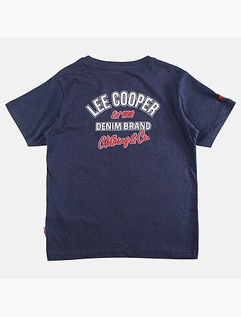 Lee Cooper - Camiseta niño de manga corta con logo en el pecho