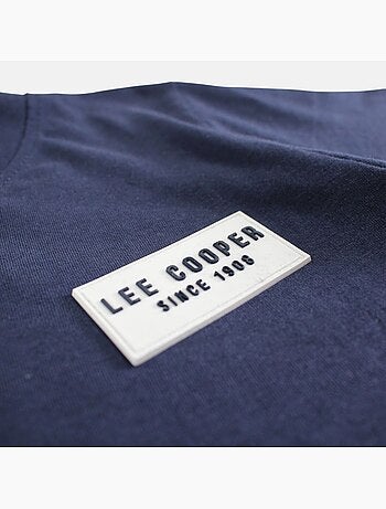 Lee Cooper - Camiseta niño de manga corta con logo en el pecho