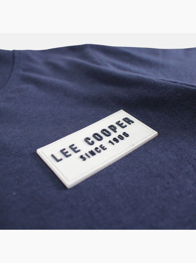 Lee Cooper - Camiseta niño de manga corta con logo en el pecho Azul marino - Kiabi