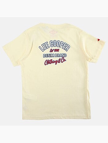Lee Cooper - Camiseta niño de manga corta con logo en el pecho