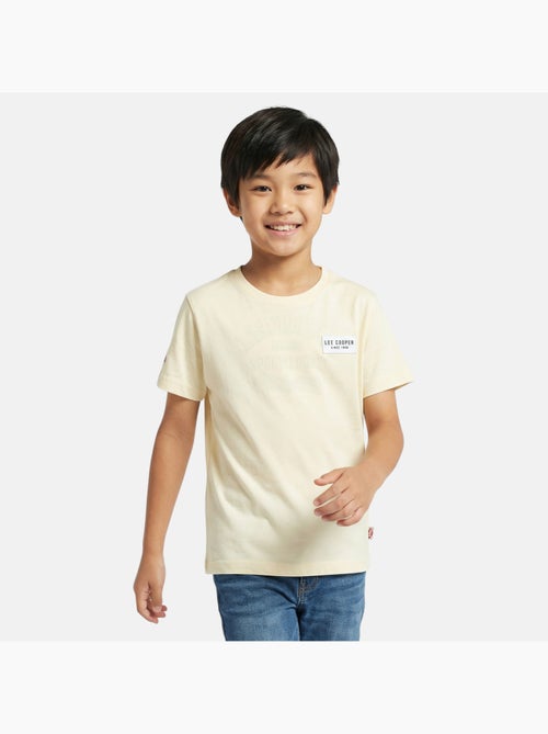 Lee Cooper - Camiseta niño de manga corta con logo en el pecho - Kiabi