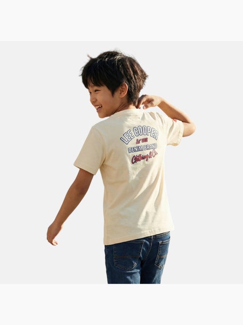 Lee Cooper - Camiseta niño de manga corta con logo en el pecho - Kiabi