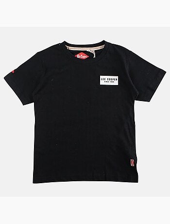 Lee Cooper - Camiseta niño de manga corta con logo en el pecho