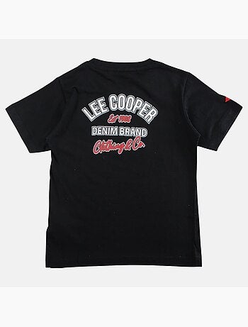 Lee Cooper - Camiseta niño de manga corta con logo en el pecho