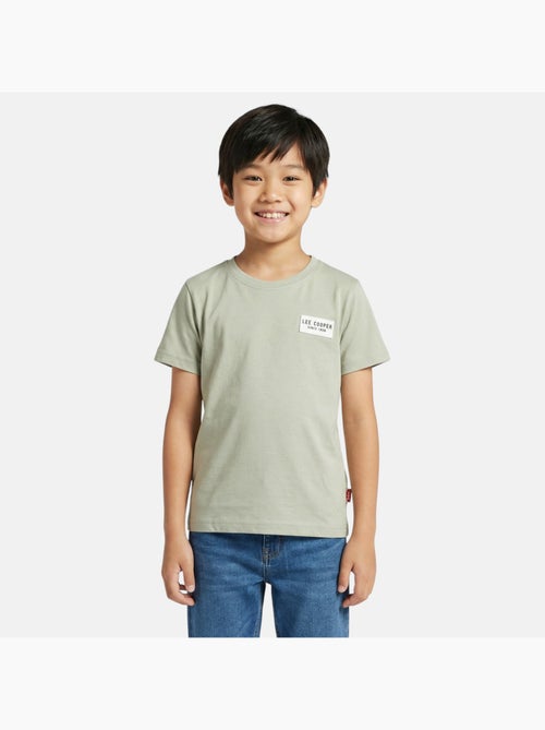 Lee Cooper - Camiseta niño de manga corta con logo en el pecho - Kiabi