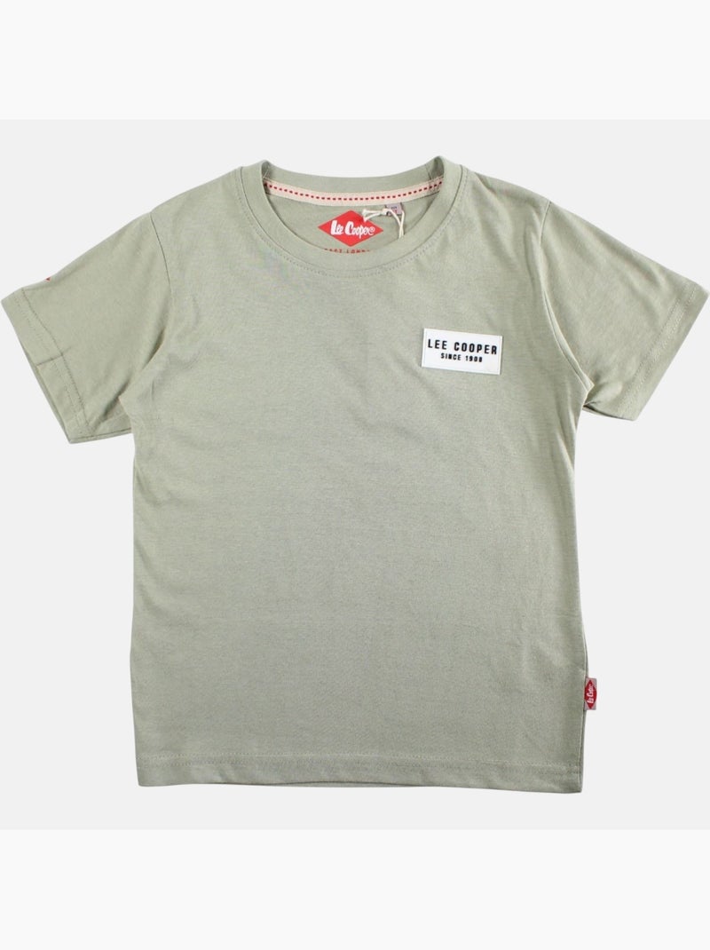 Lee Cooper - Camiseta niño de manga corta con logo en el pecho Verde - Kiabi
