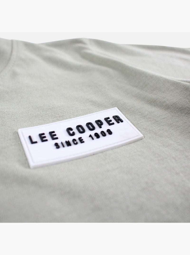 Lee Cooper - Camiseta niño de manga corta con logo en el pecho Verde - Kiabi