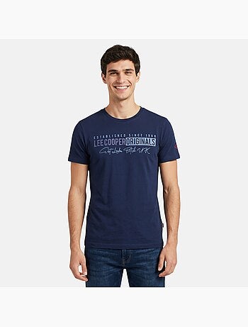 Lee Cooper - Camiseta para hombre LEE COOPER de manga corta