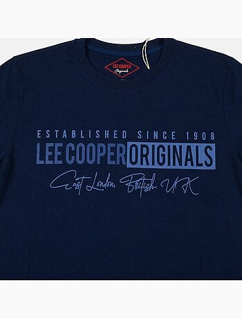 Lee Cooper - Camiseta para hombre LEE COOPER de manga corta