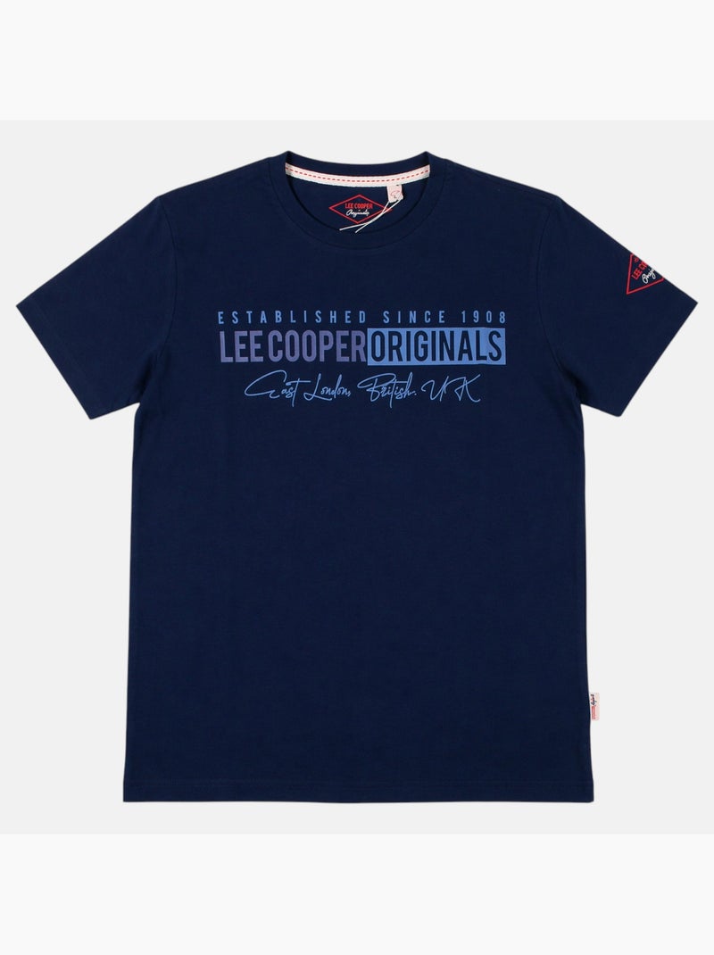 Lee Cooper - Camiseta para hombre LEE COOPER de manga corta Azul marino - Kiabi