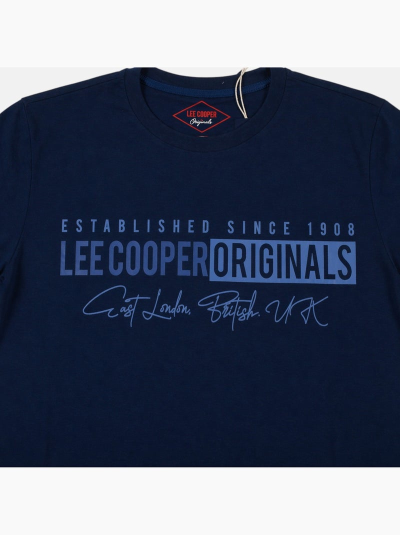 Lee Cooper - Camiseta para hombre LEE COOPER de manga corta Azul marino - Kiabi