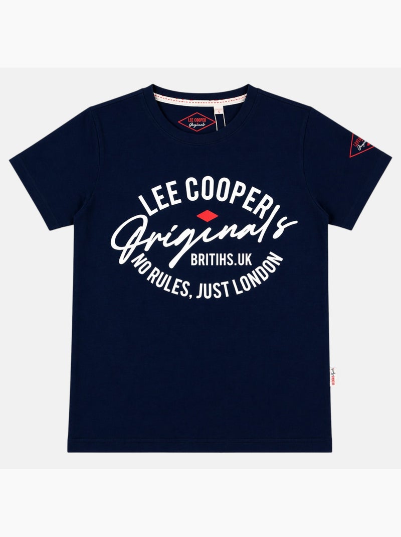 Lee Cooper - Camiseta para hombre LEE COOPER de manga corta Azul marino - Kiabi