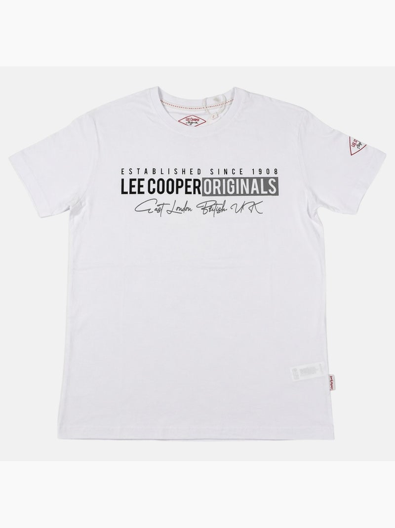 Lee Cooper - Camiseta para hombre LEE COOPER de manga corta Blanco - Kiabi