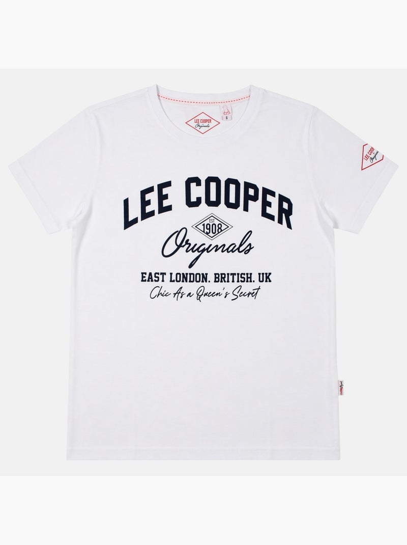 Lee Cooper - Camiseta para hombre LEE COOPER de manga corta Blanco - Kiabi