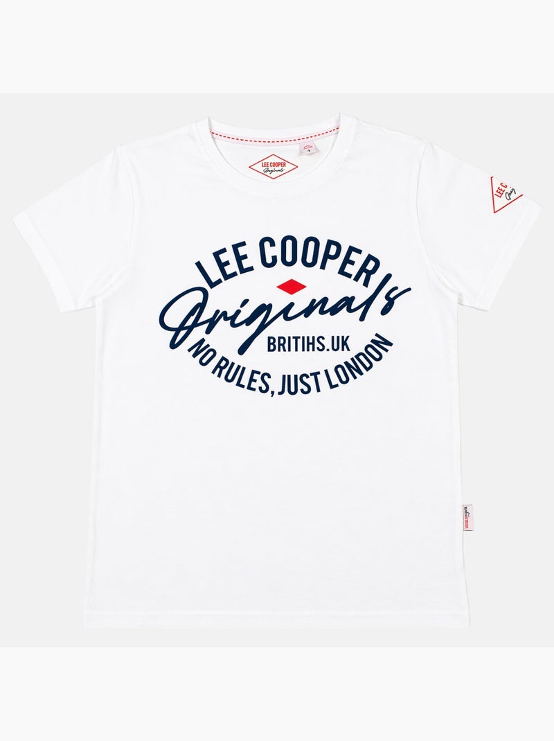 Lee Cooper - Camiseta para hombre LEE COOPER de manga corta Blanco - Kiabi