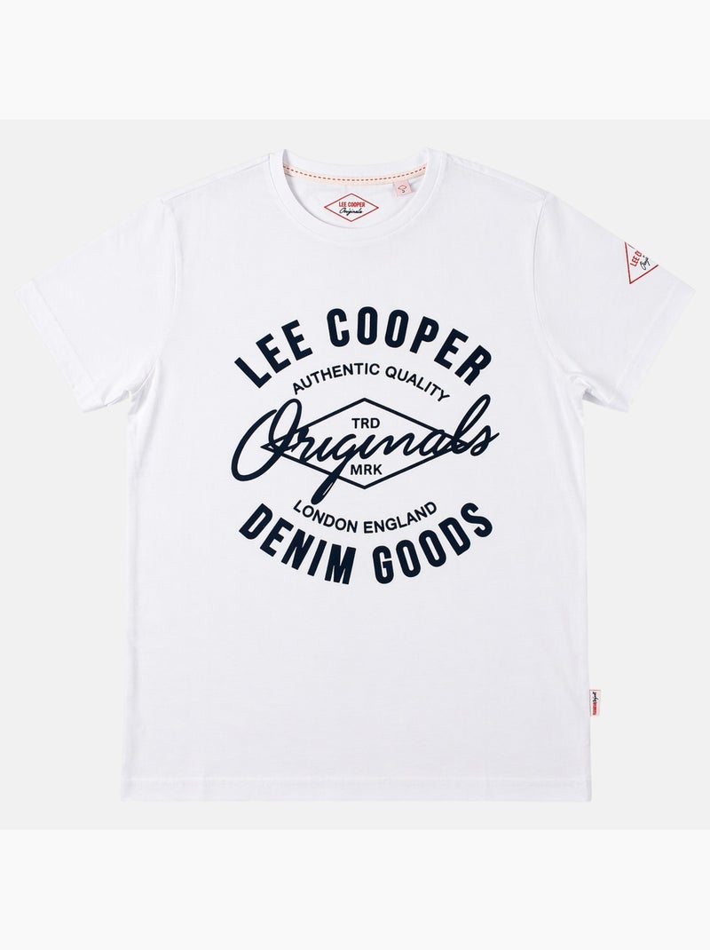 Lee Cooper - Camiseta para hombre LEE COOPER de manga corta Blanco - Kiabi