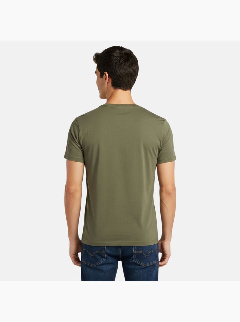 Lee Cooper - Camiseta para hombre LEE COOPER de manga corta Caqui - Kiabi