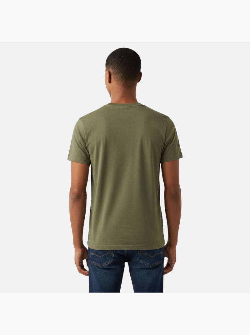 Lee Cooper - Camiseta para hombre LEE COOPER de manga corta Caqui - Kiabi