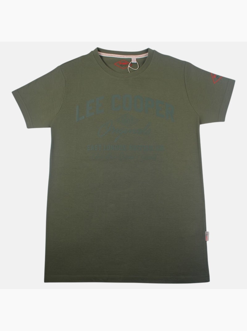 Lee Cooper - Camiseta para hombre LEE COOPER de manga corta Caqui - Kiabi