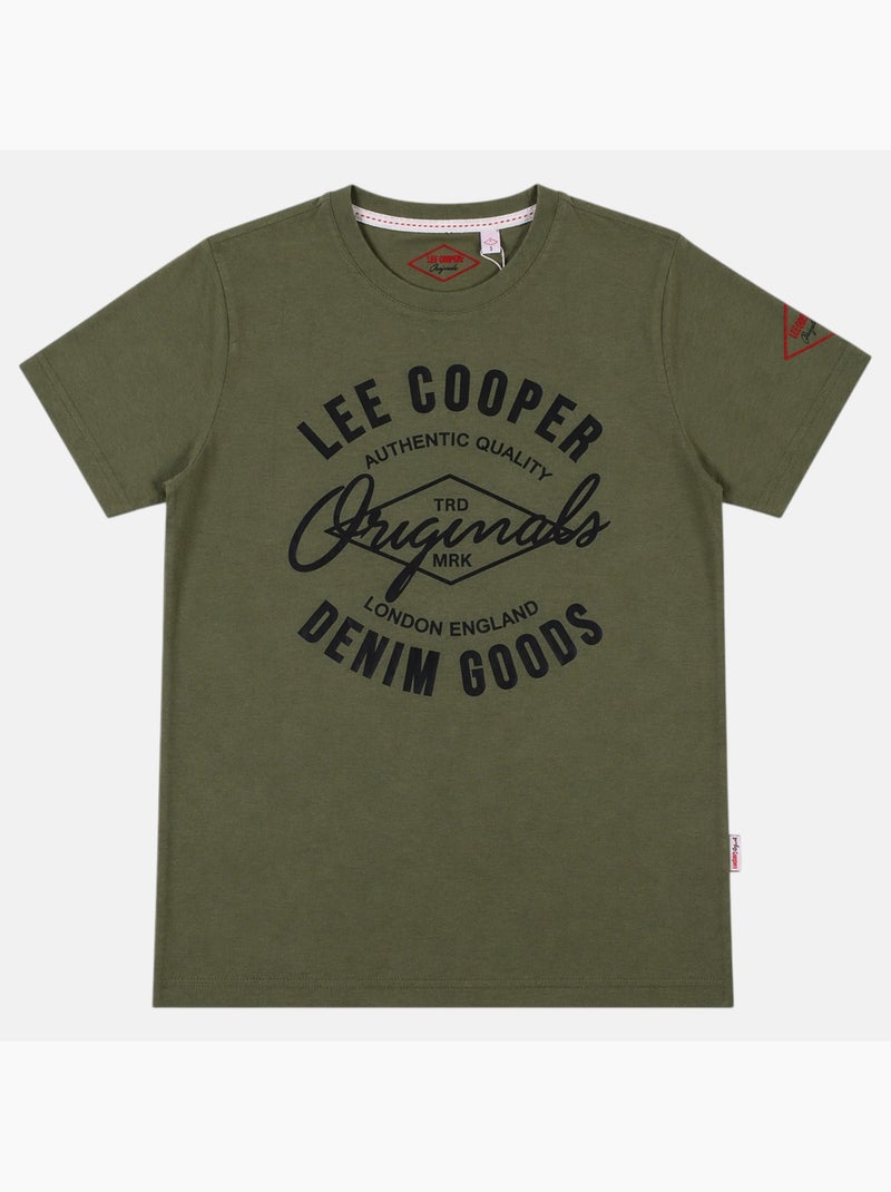 Lee Cooper - Camiseta para hombre LEE COOPER de manga corta Caqui - Kiabi