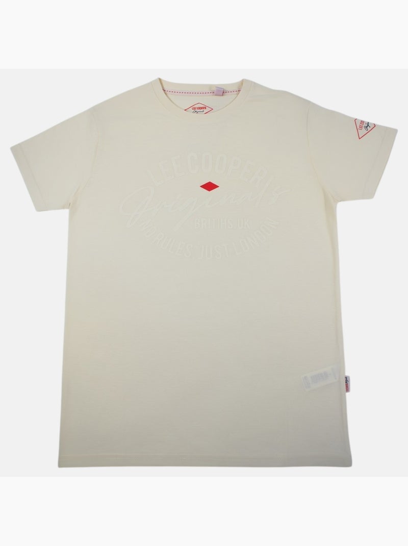 Lee Cooper - Camiseta para hombre LEE COOPER de manga corta Crudo - Kiabi