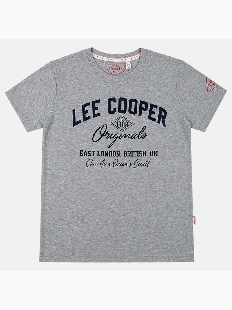 Lee Cooper - Camiseta para hombre LEE COOPER de manga corta Gris - Kiabi