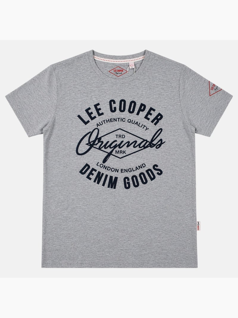 Lee Cooper - Camiseta para hombre LEE COOPER de manga corta Gris - Kiabi