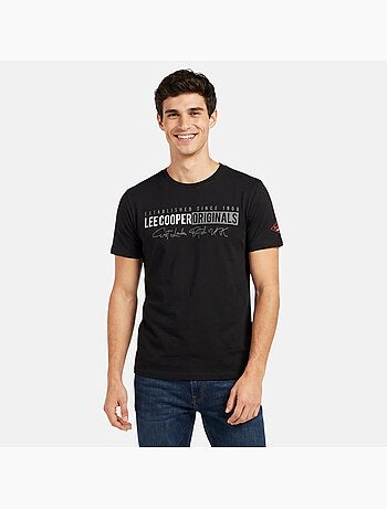 Lee Cooper - Camiseta para hombre LEE COOPER de manga corta