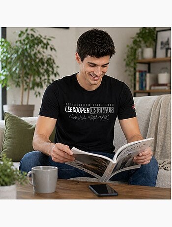 Lee Cooper - Camiseta para hombre LEE COOPER de manga corta