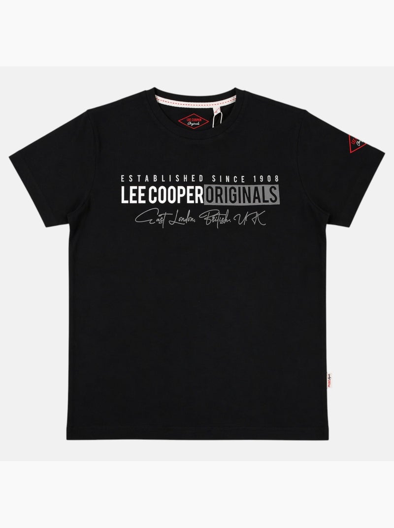 Lee Cooper - Camiseta para hombre LEE COOPER de manga corta Negro - Kiabi