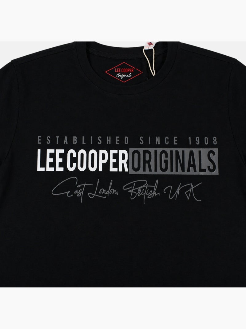 Lee Cooper - Camiseta para hombre LEE COOPER de manga corta Negro - Kiabi