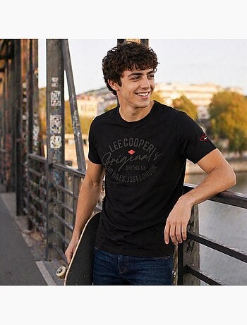 Lee Cooper - Camiseta para hombre LEE COOPER de manga corta