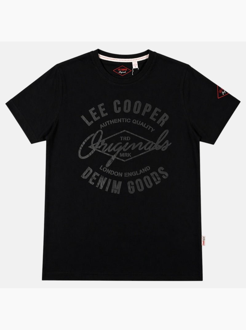 Lee Cooper - Camiseta para hombre LEE COOPER de manga corta Negro - Kiabi