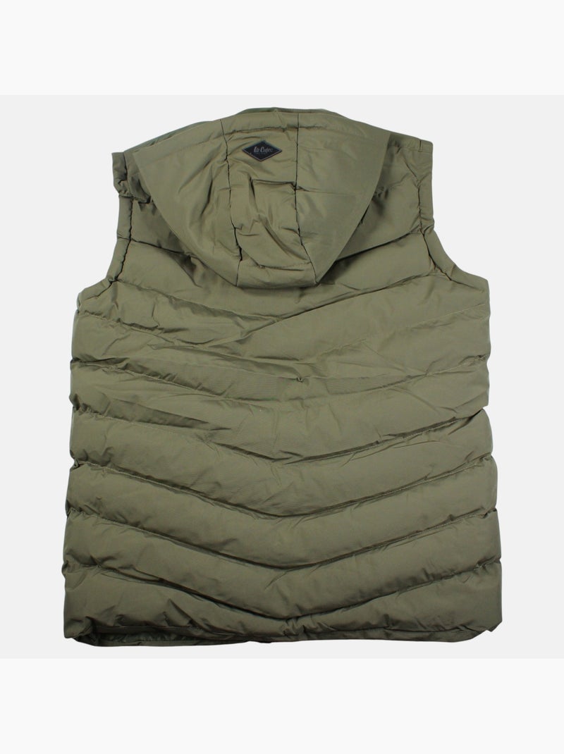 Lee cooper - chaleco acolchado con capucha  hombre Caqui - Kiabi