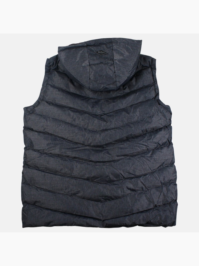 Lee cooper - chaleco acolchado con capucha  hombre Gris antracita - Kiabi
