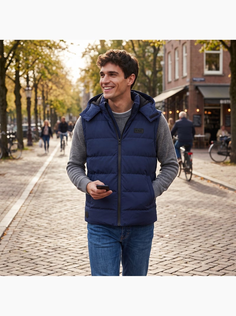 Lee cooper - chaleco acolchado para hombre Azul marino - Kiabi