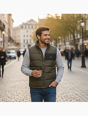 Lee cooper - chaleco acolchado para hombre