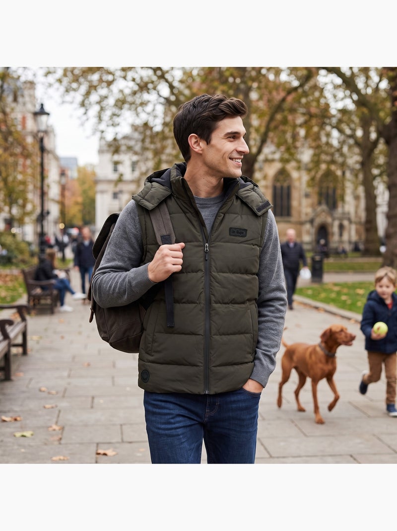 Lee cooper - chaleco acolchado para hombre Caqui - Kiabi