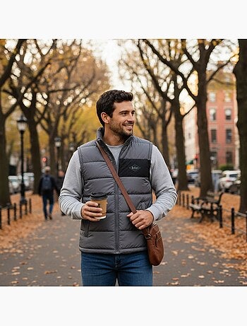 Lee cooper - chaleco acolchado para hombre