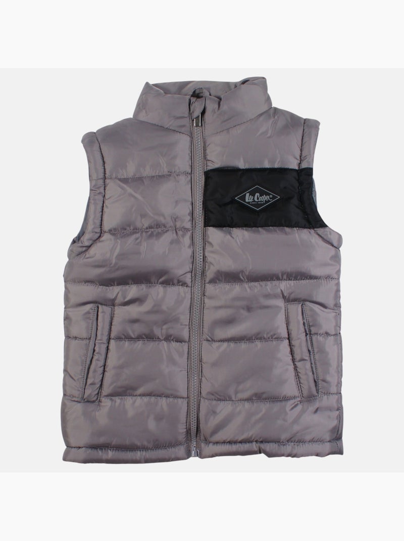 Lee Cooper - Chaleco acolchado para niño Gris - Kiabi